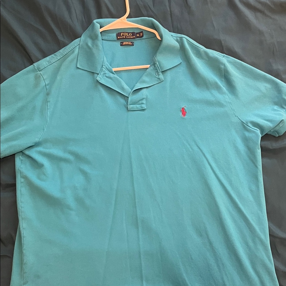 Polo by Ralph Lauren Men's Teal Polo Shirt